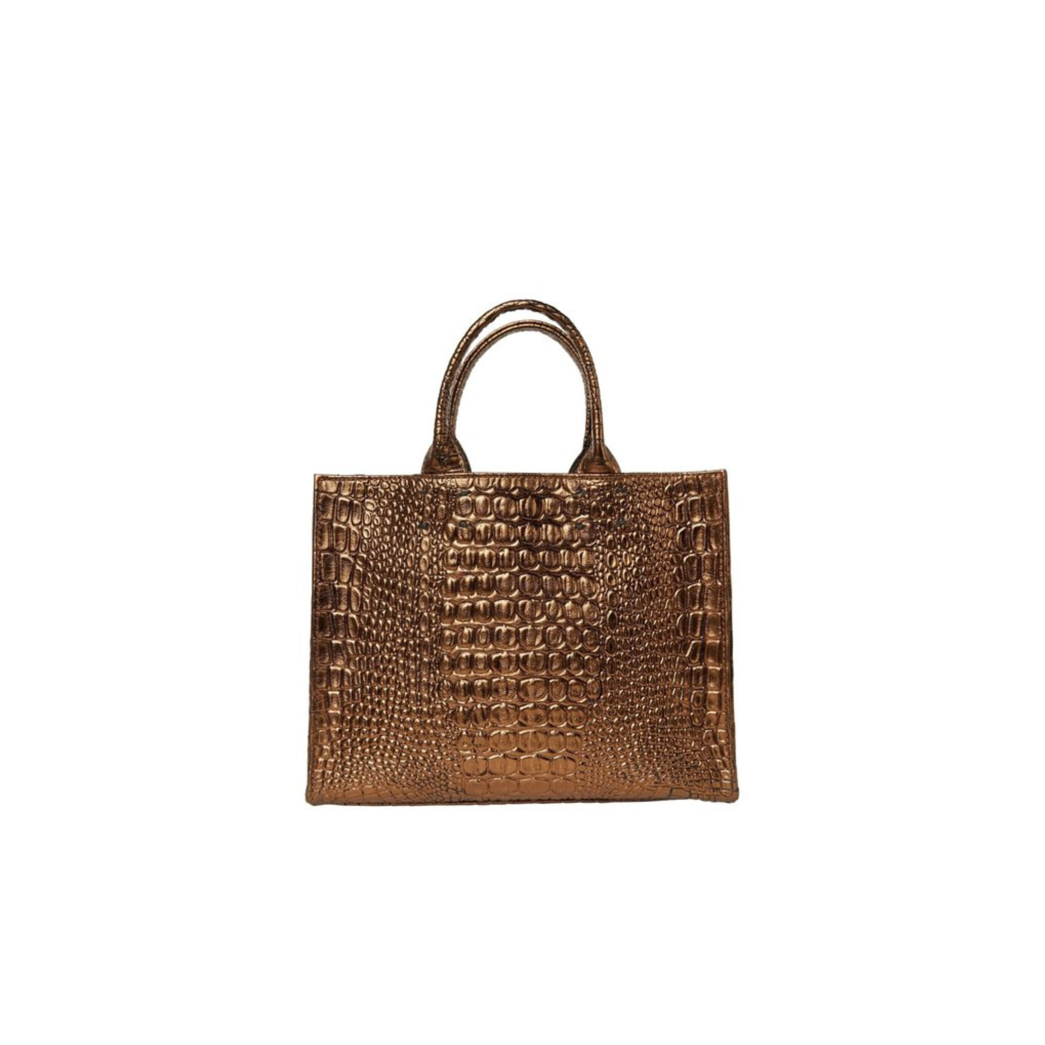 The Adelaide Leather Handbag Bronze Croc Sarah Stewart Women s Clothing Accessories